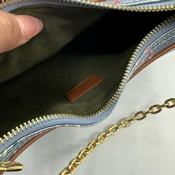 Louis Vuitton LV Garden Metallic Monogram Loop PM Bag Blue Limited Edition - Picture 10 of 15